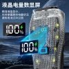 New type of outdoor cycling wireless horn transparent 4-light digital display bicycle headlight accessory Specification image
